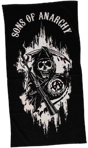 Sons Of Anarchy Reaper Logo Beach Towel