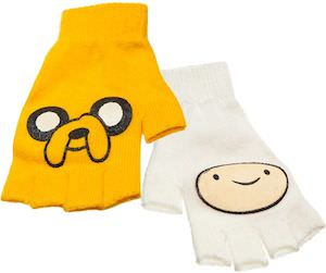 Adventure Time Finn and Jake Fingerless Gloves