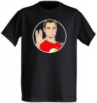 The Big Bang Theory Sheldon Making the Vulcan salute t-shirt