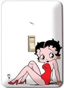 Betty Boop Relaxing Switchplate