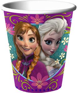 Frozen Anna And Elsa Paper Cups
