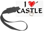I heart Castle Luggage Tag
