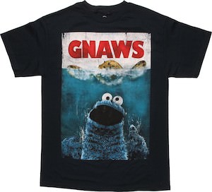 Sesame street Cookie Monster Gnaws T-Shirt