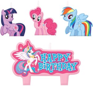 My Little Pony birthday Candle Set