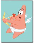 Patrick Star As Cupid Valentine's Day Card