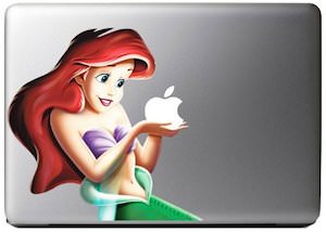 Princess ariel laptop decal