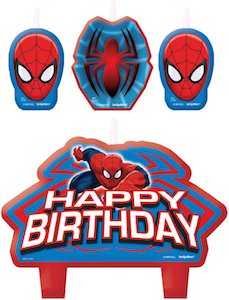 Spider-Man Birthday Candle Set