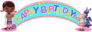 Doc McStuffins Happy Birthday Banner