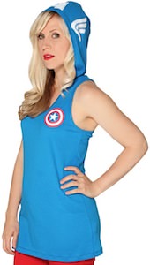 Captain America Hooded Tank Top