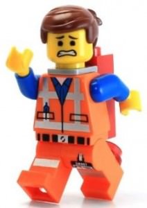 Lego Movie Emmet With Piece of Resistance Minifigure