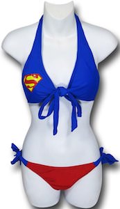 Superman Wrap Halter Bikini set