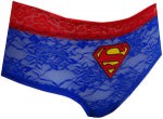 Superman logo laced panties