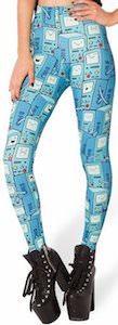 BMO leggings from Adventure Time