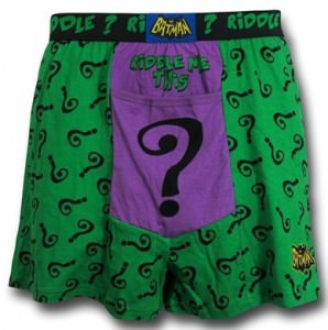 Batman Riddler Riddle Me Boxer Shorts