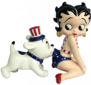 Betty Boop And Pudgy Salt And Pepper Shakers