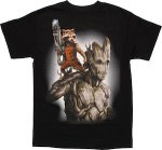 Guardians of the Galaxy Rocket Raccoon And Groot T-Shirt