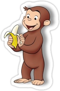 Curious George Sticker