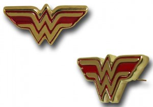 Wonder Woman Logo Stud Earrings
