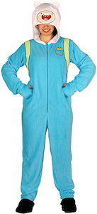 Adult Adventure Time Finn One Piece Pajamas Costume