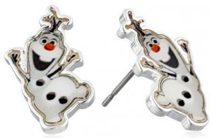 Disney Frozen Silver-Plated Olaf Stud Earrings