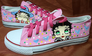 Betty Boop pink sneakers