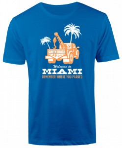South Beach Vintage Tow Truck T-Shirt