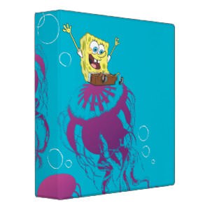 SpongeBob Jelly Fish 3 Ring Binder
