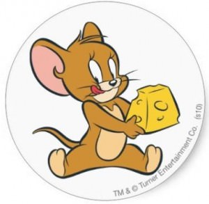 Tom and Jerry Cheese Sticker