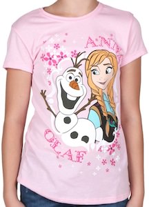 Frozen kids Anna and Olaf t-shirt