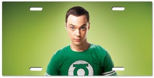 Sheldon Cooper Big Bang Theory Vanity Licence Plate