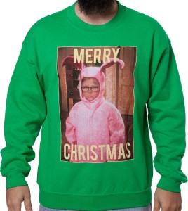 Ralphie Pink Bunny Christmas Sweatshirt