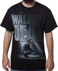 The Walking Dead Rick Grimes Black Logo T-Shirt