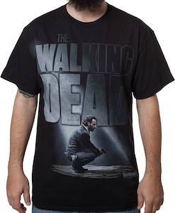 The Walking Dead Rick Grimes Black Logo T-Shirt