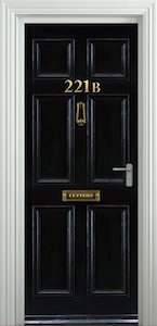 Sherlock Baker Street 221B Door Sticker