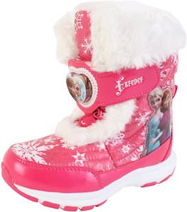 Disney Frozen Anna And Elsa Pink Winter Boots