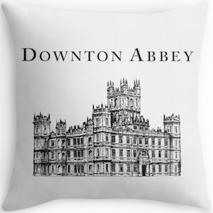 Downton Abbey Throw Pillow with Highclere Castle