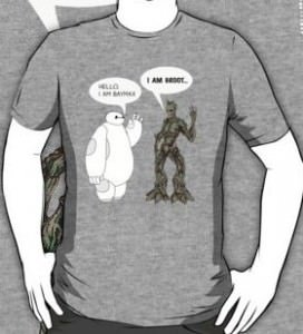 Groot And Baymax I Am T-Shirt