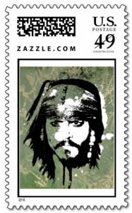 Jack Sparrow Postage Stamp