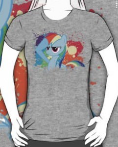 Rainbow Dash Color Splatter T-Shirt