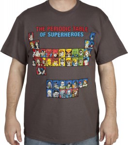 Periodic Table Of Superheroes T-Shirt
