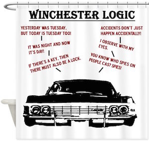 Winchester Logic Shower Curtain