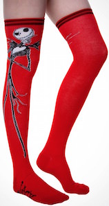 The Nightmare Before Christmas Red Jack Skellington Socks