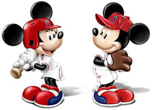 Mickey And Minnie L.A. Angels Salt And Pepper Shakers