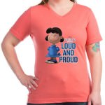 Peanuts Lucy Loud And Proud Women's T-Shirt