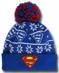 Supergirl Symbol Knit Ugly Sweater Hat