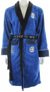 Doctor Who Tardis Fleece Bath Robe