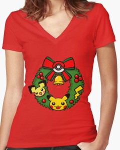 Pokemon Wreath V-Neck T-Shirt