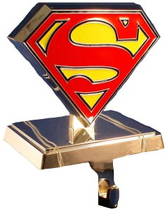 Superman Logo Stocking Holder