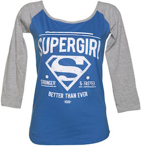 Supergirl Baseball T-Shirt