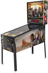 Game of Thrones pinball machine with shaker motor